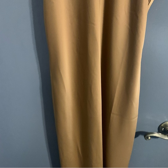 Banana Republic Bronze/Tan Halter Satin Maxi Dress. Size XS - Picture 5 of 9